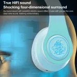 B39 Wireless Bluetooth Headset Subwoofer With Breathing Light Support TF Card - Image 5