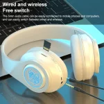 B39 Wireless Bluetooth Headset Subwoofer With Breathing Light Support TF Card - Image 6