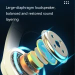 B39 Wireless Bluetooth Headset Subwoofer With Breathing Light Support TF Card, Black Red, Red Black, Pure Black, Pure White, Blue Black - Image 3