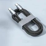 1m 100W PD Fast Charge Type-C Male to Male Data Sync Charging Braided Cable, 1m, 2m - Image 2