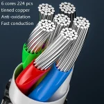 1m 100W PD Fast Charge Type-C Male to Male Data Sync Charging Braided Cable, 1m, 2m - Image 5
