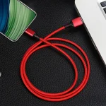 4 PCS 2.4A USB-C / Type-C to USB Braided Fast Charging Sync Data Cable, Length:, 0.25m (Red), 0.25m (Blue), 0.25m (Black), 0.25m (Silver), 1m (Red) - Image 7