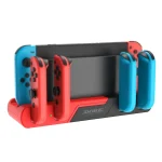 DOBE TNS-0122 4 In 1 Gamepad Charging Dock For Switch OLED, TNS-0122 Red Black, TNS-0122 White Black