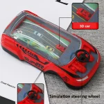 Children Car Adventure Game Two-Players Battle Toy, Red, Black, Black Red - Image 5