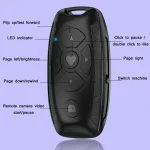 S86 Car Key Shape Multifunctional Bluetooth Selfie Video Remote Control, S86 Pink, S86 Black, S86 White - Image 2