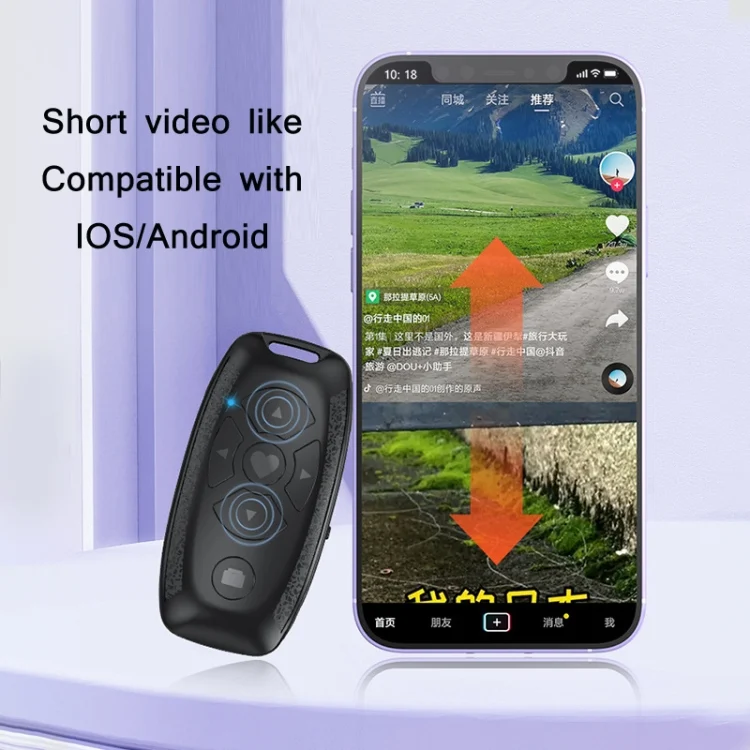 TBD0601757101_B2.webp S86 Car Key Shape Multifunctional Bluetooth Selfie Video Remote Control, S86 Pink, S86 Black, S86 White - Image 3
