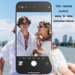 S86 Car Key Shape Multifunctional Bluetooth Selfie Video Remote Control, S86 Pink, S86 Black, S86 White - Image 6