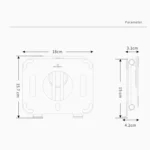 Boneruy L04mini 360 Degree Rotating Aluminum Alloy Tablet Laptop Holder, L04mini - Image 7