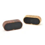 F3 Retro Wood-Grain Mini Bluetooth Speaker Support TF Card, Dark Grain, Shallow Grain - Image 2