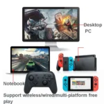 L-0326 Wireless Gamepad For Switch Pro,Style:, Black, Green Pink, Black - Full Function + NFC + Wake-up (1: 1), Green Pink - Full Function + NFC + Wake-up (1: 1)... - Image 5