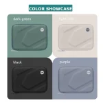 BUBM BM010D1011 Mobile Hard Drive Shockproof EVA Hard Storage Bag, Green, Black, Pink, Taro Purple - Image 2