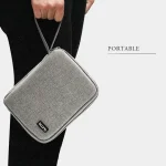 Baona BN-D004 Double-layer Data Cable Storage Bag Digital Accessories Finishing Bag, Grey, Black - Image 7