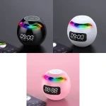 ZXL-G90 Portable Colorful Ball Bluetooth Speaker, Style:, AI Voice Version (Black), AI Voice Version (White), AI Voice Version (Pink), Clock Version (White), Sensor Version (Black)... - Image 2