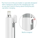 Double-Click Automatic Retractable Stylus Pen Case For Apple Pencil 2, Gray, Pearl White, Pink, Army Green, Deep Space Gray, Blue, Grass Green, Purple - Image 6