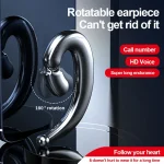 M520 Ear-mounted Stereo Bone Conduction Sports Bluetooth Earphone, Black, White, Pink, Skin Color - Image 5