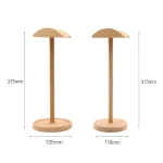 AM-EJZJ001 Desktop Solid Wood Headset Display Stand, Style:, A, B, C, D, E, F - Image 3