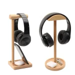 AM-EJZJ001 Desktop Solid Wood Headset Display Stand, Style:, A, B, C, D, E, F - Image 7