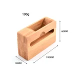 2 PCS GB050 Mobile Phone Stand Bamboo Loudspeaker - Image 4