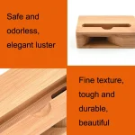 2 PCS GB050 Mobile Phone Stand Bamboo Loudspeaker - Image 5