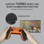 HS-SW520 3 In 1 Gamepad For Switch / PC / Android, Yellow, Red, Black, Orange - Image 4