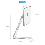 AP-7SL Rotatable Aluminum Alloy Magnetic Tablet Bracket - Image 7