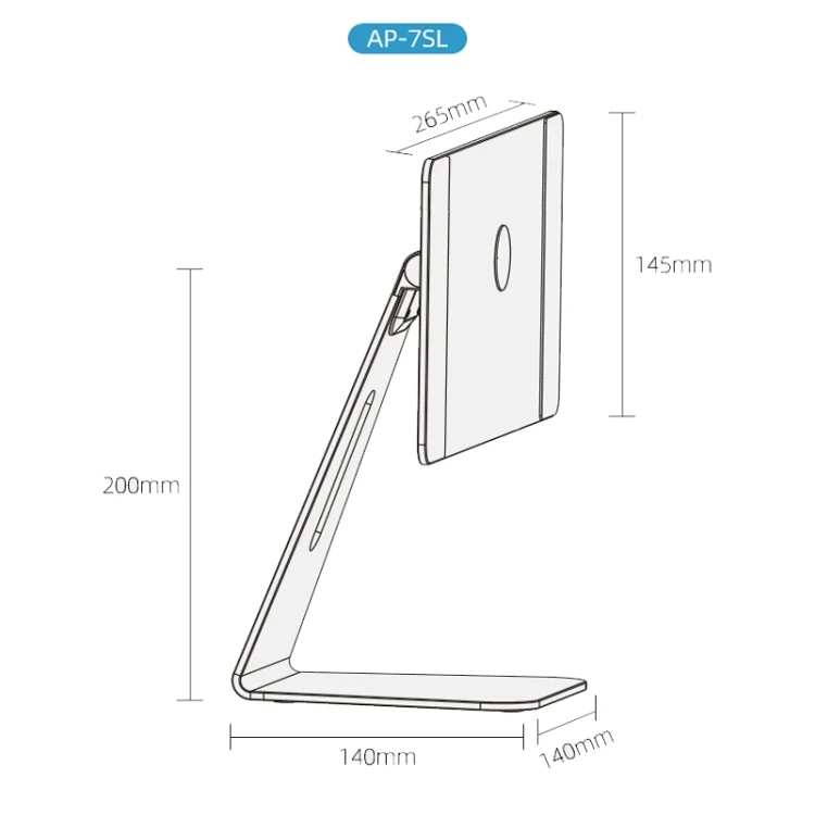 TBD0601852601_B6.webp AP-7SL Rotatable Aluminum Alloy Magnetic Tablet Bracket - Image 7