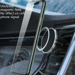 Ring Car Magnetic Suction Wireless Charger Lead Magnetic Ring Back Sticker, Color: Silver, Silver, Black - Image 3