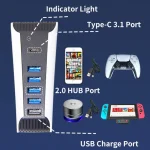 5 in 1 USB HUB For PS5 Console - Image 4