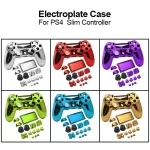 Electroplated Protective Case For PS4 Slim, Red, Gold, Purple, Green, Blue, Silver - Image 2