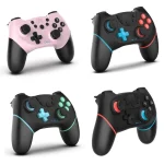Wireless Bluetooth Gamepad With Macro Programming For Switch Pro, Pink, Left Blue Right Red, Left Blue Right Green, Black Left Red - Image 2