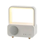 WH-J08 Home Portable Mini Bluetooth Speaker with Night Light, Basic Style, Clock Style