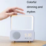 WH-J08 Home Portable Mini Bluetooth Speaker with Night Light, Basic Style, Clock Style - Image 6