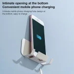 2 PCS  Punch-Free Wall-Mounted Rack Mobile Phone Charging Holder - Image 4
