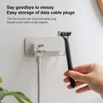 2 PCS  Punch-Free Wall-Mounted Rack Mobile Phone Charging Holder - Image 6