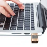 Type-C + 8 Pin + USB 3.0  3 In 1 OTG Metal USB Flash Drive, 256GB - Image 6