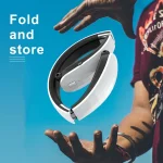 Telescopic Neck-Mounted Folding Bluetooth Earphone, Black, White - Image 5