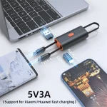 4 in 1 Retractable Fast Charging Data Cable with OTG Adapter Function - Image 6