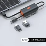 4 in 1 Retractable Fast Charging Data Cable with OTG Adapter Function - Image 7