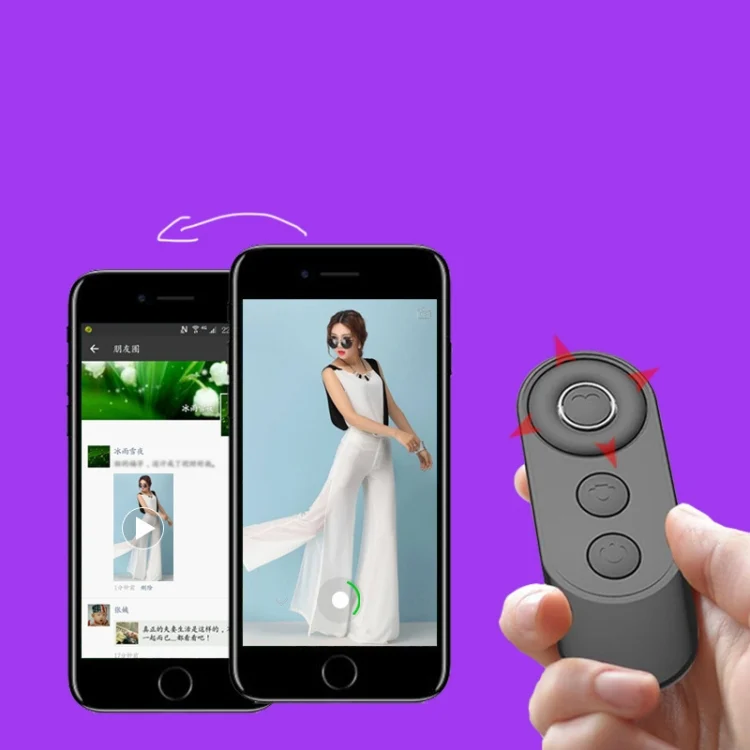TBD0601960401_B3.webp Mobile Phone Bluetooth Selfie Remote Control, Elegant Black - Image 4