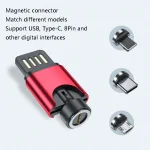 USB Portable Magnetic Adapter, Random Colors Delivery, Data Function, Charging Function - Image 3