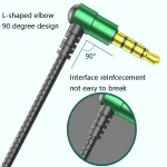 2 PCS TS6000 3.5mm Metal Elbow In-Ear Wired Control Earphone with Mic, White, Red, Green, Black - Image 5