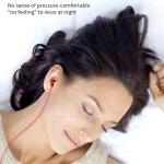 EN3900 3.5mm Plug In-Ear Wired Control Earphone with Mic, White, Red, Black - Image 6