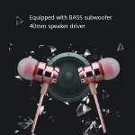 2 PCS EN500 3.5mm Plug Snake Pattern In-Ear Phone Earphone, Black, Rose Gold - Image 3