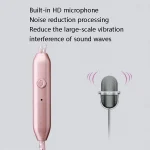 2 PCS EN500 3.5mm Plug Snake Pattern In-Ear Phone Earphone, Black, Rose Gold - Image 4