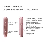 2 PCS EN500 3.5mm Plug Snake Pattern In-Ear Phone Earphone, Black, Rose Gold - Image 6