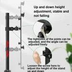 Metal Bedside Desktop Clip Lazy Tablet Phone Holder, Height 50cm - Image 4