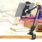 203B Snap-On Lazy Mobile Phone Bracket Bedside Desktop Tablet Bracket, Black, White - Image 6
