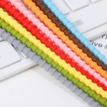 20 PCS Silicone Data Cable Storage Strap Cable Organizer, 21cm Yellow, 21cm Red, 21cm Green, 21cm Blue, 21cm Orange, 21cm Pink, 21cm Brown, 21cm Grey - Image 4