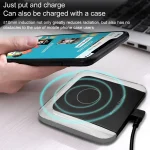A9191 3 in 1 Multifunctional Vertical Wireless Charger, Black, White, Blue - Image 7