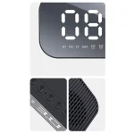 Havit M3 Subwoofer Mini Mirror Clock Bluetooth Speaker, Spsc:, 1200mAh (Black）, 1200mAh (White), 2200mAh (Black), 2200mAh (White) - Image 5